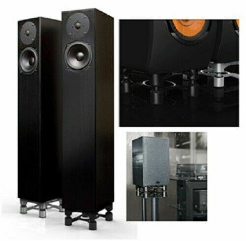 IsoAcoustics Aperta Series Isolation Speaker Stands with Tilt Adjustment Black - Picture 3 of 3