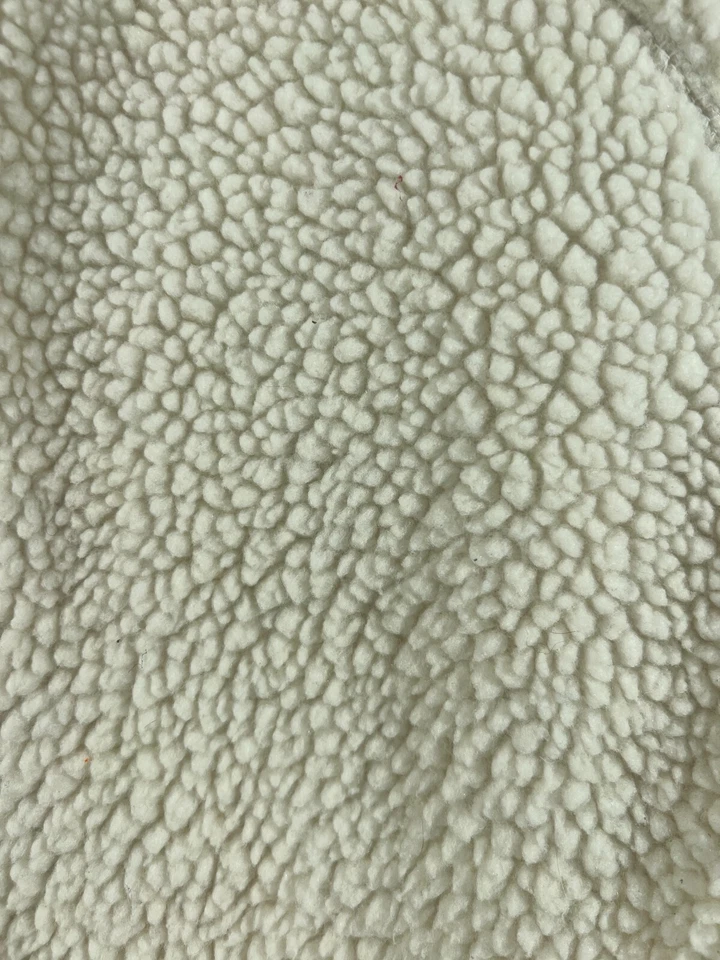 Chaquetas Sherpa Old Navy 2XL para mujer marfil invierno blanco polar bolsillos completos con cremallera Foto 3 de 4