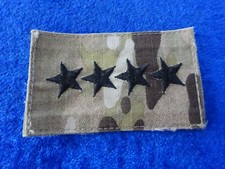 USA Rang-Abzeichen US Army Multi-Cam Klett  General OF-9 General