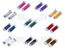 NEW LOWRIDER 130MM LONG BICYCLE CUSTOM SWIRL VELOUR GRIPS IN MANY COLORS.