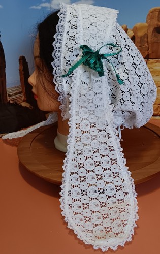 White Lace Day Caps 1860's Civil War Era Style Cap (Hat) 3 Styles - Picture 16 of 49