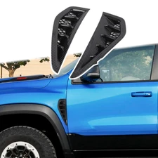 2X Carbon Side Fender Vent Cover Scoop For Ram 1500 TRX 2021 2022-2023 Exterior