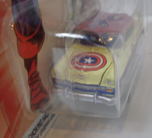 Johnny Lightning Marvel Comics Rel1 #3 – Captain America – ’56 Chevy Convertible - Picture 4 of 11