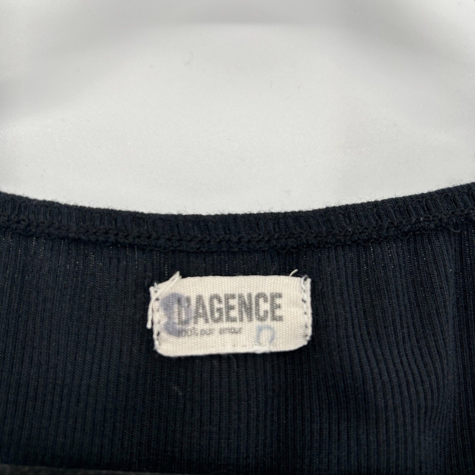 L'AGENCE Women's Black Basic Square Neck Ribbed L… - image 5