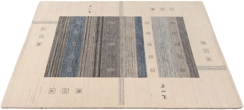 Handgewebter Orientteppich 94 1/2x66 7/8 Zoll - Modern, Wolle, Carpet, Rug, Beige - Bild 6 von 12