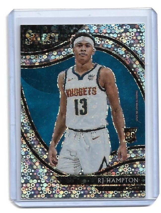 RJ Hampton  Silver DISCO Prizm RC ▪ 2020-21 Select Hybrid Courtside #277 Rookie