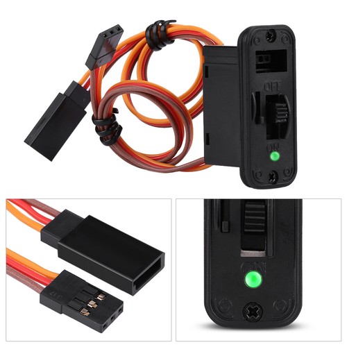 Heavy Duty RC Switch LED Receiver Battery On Off JR Connectors RC Accessories