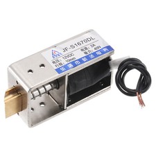 DC 12V 2A Solenoid Electromagnet Push Pull Type 40N 10mm Open Frame JF-S1670DL