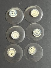 LOT OF 6 GLASS POCKET WATCH CRYSTALS SIZE 17 REPLACEMENT PARTS