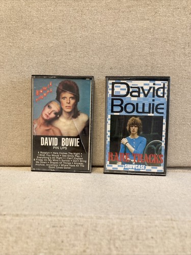 2 Cassette David Bowie Lot, Pin Ups & Rare Tracks Open Vintage Untested - Picture 6 of 8