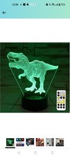 Dinosaur Toys,T Rex 3D Night Light 7 Colors Changing Night Lights for Kids with