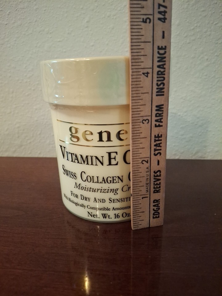 Genes Vitamin E Creme Swiss Collagen Complex 16oz Moisturizing Creme eBay
