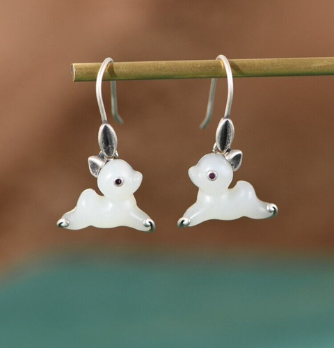 Orecchini A Bottone Con Coniglietto In Argento 925 E Cristallo – Gioielli Monkimau (9 Mm, 0.5 G) - 2