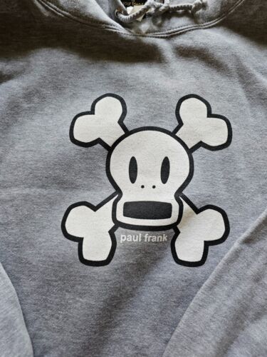 Vintage Paul Frank Womens Hoodie, Skurvy, RARE, Grey, Size Medium - Picture 2 of 8