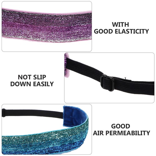 4 Pcs Children's Sports Headband Hairband Fitness Elastic Breathable - Picture 9 of 12