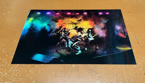 Ace Frehley ALIVE era color changing holograph poster BIG 24" x 16" KISS 70s - 第 3/6 張圖片