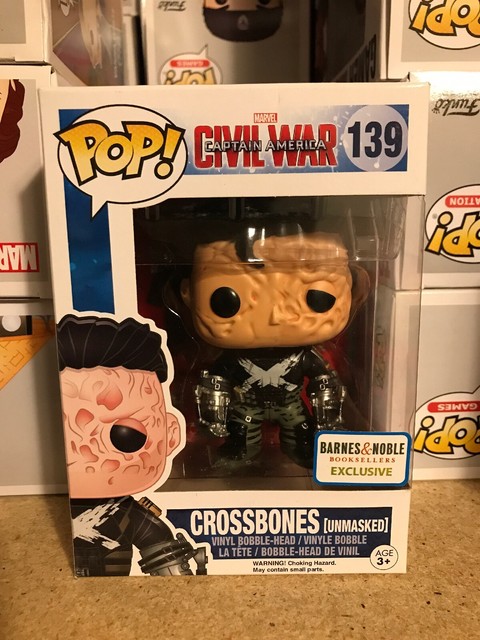 Funko POP! Unmasked Crossbones #139 Barnes & Noble Exclusive Marvel | eBay