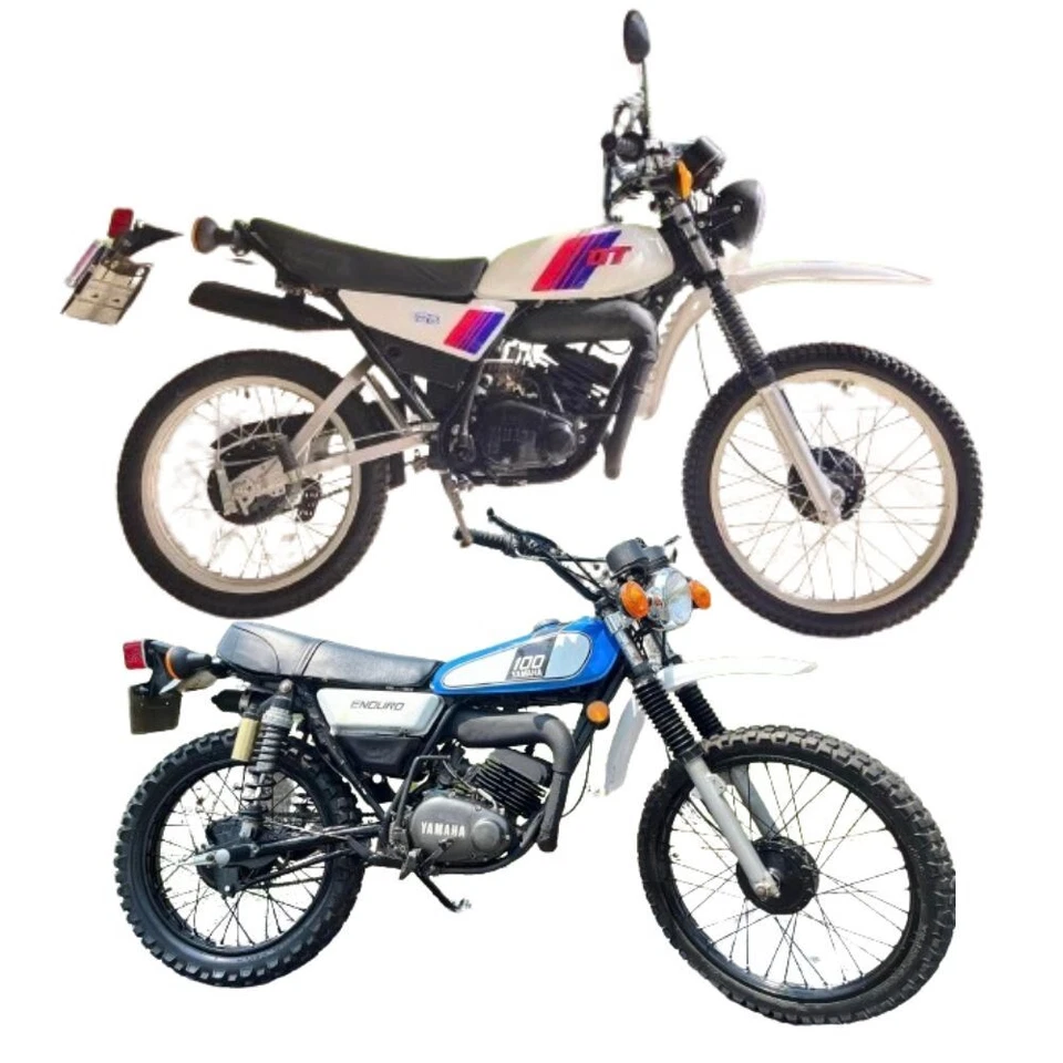 Señal de giro delantero NUEVO PAR para Yamaha DT125 DT175 DT250 DT400 XT250 XT500 Foto 2 de 4