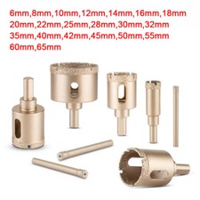 Brazed Diamond Core Drill Bits Granite Marble Hole Cutter Wet Drilling Ø 6-65mm