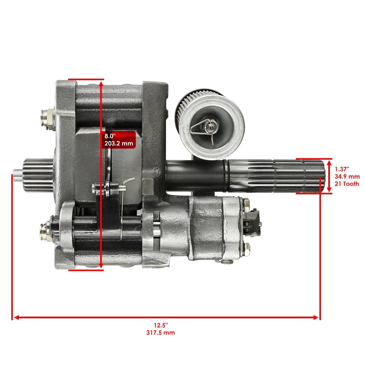 Caltric Hydraulic Pump For Massey Ferguson 390 390T 451 3598260M91  