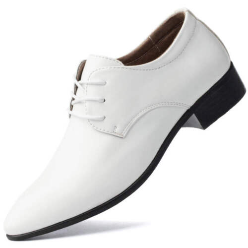Men's Leather Shoes Breathable Low Top Business Shoes Non Slip Wear Resistant Ru - Picture 8 of 33