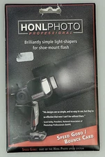 (PRL) HONL PHOTO SPEED GOBO BOUNCE CARD BLACK/WHITE FLAG FOR SPEEDLIGHT FLASH 