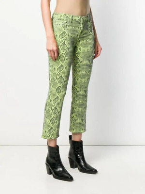 J Brand Denim Lime Boa Selena Mid-rise Cropped Boot JB002361 Jeans Size 26 | eBay