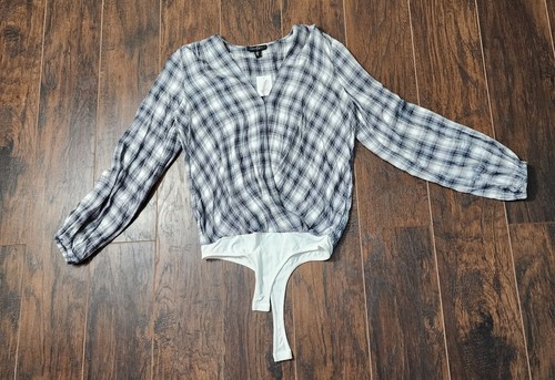 Jessica Simpson Body Shadow Plaid Gardenia Small Neu mit Etikett