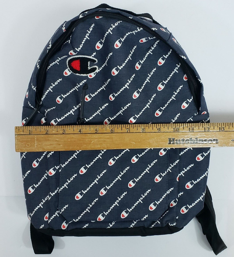Mochila Champion Unisex Mini Super Tamaño Script Logo Azul Marino NUEVA SIN ETIQUETAS MUY BONITA - Imagen 12 de 12