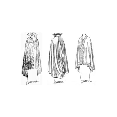 Past Patterns 7244 - Mid 1910s Cape Wrap Sewing Pattern bust 44'' reproduction