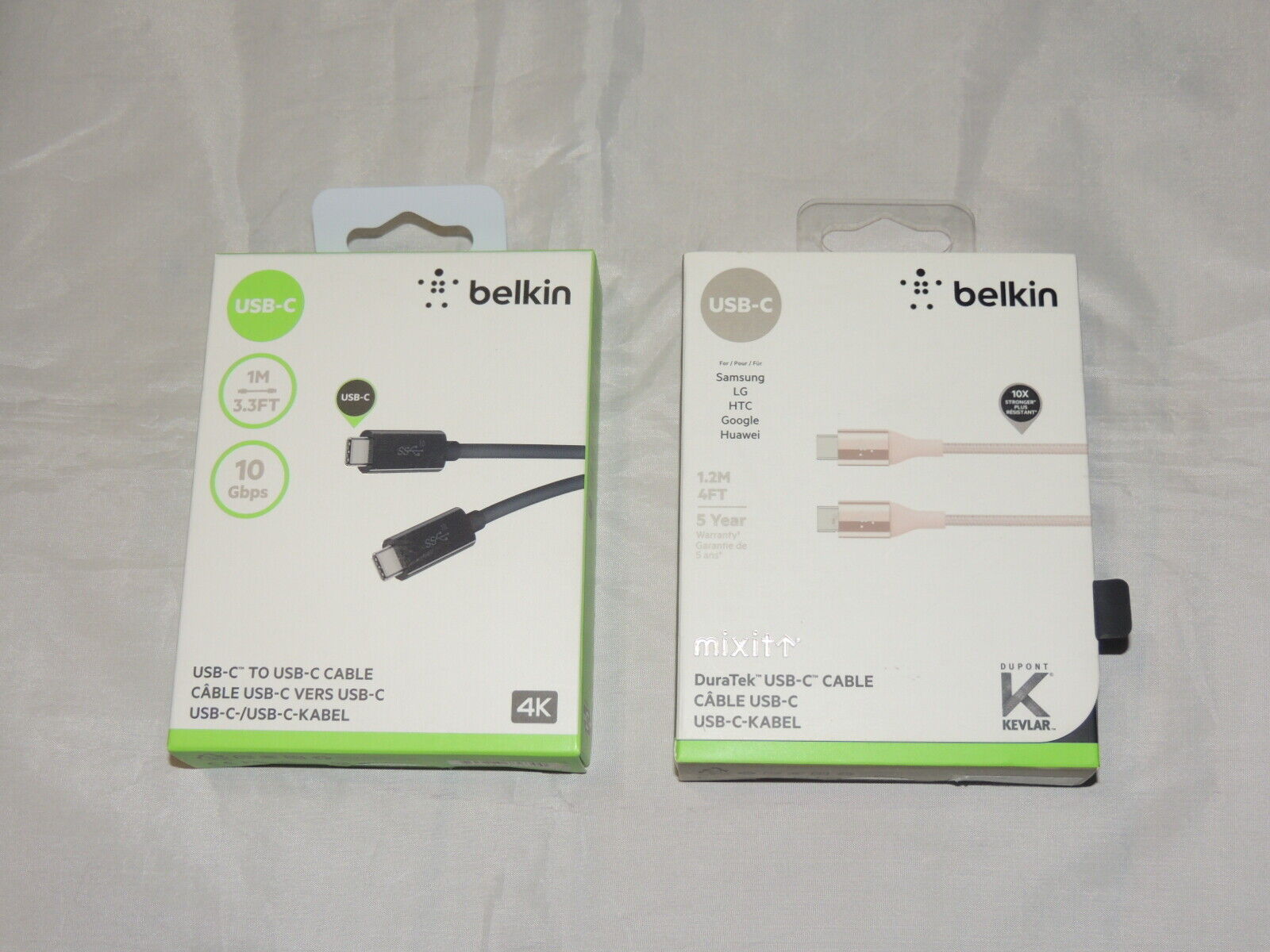 Pack de 2 Cables Belkin USB-C to USB-C
