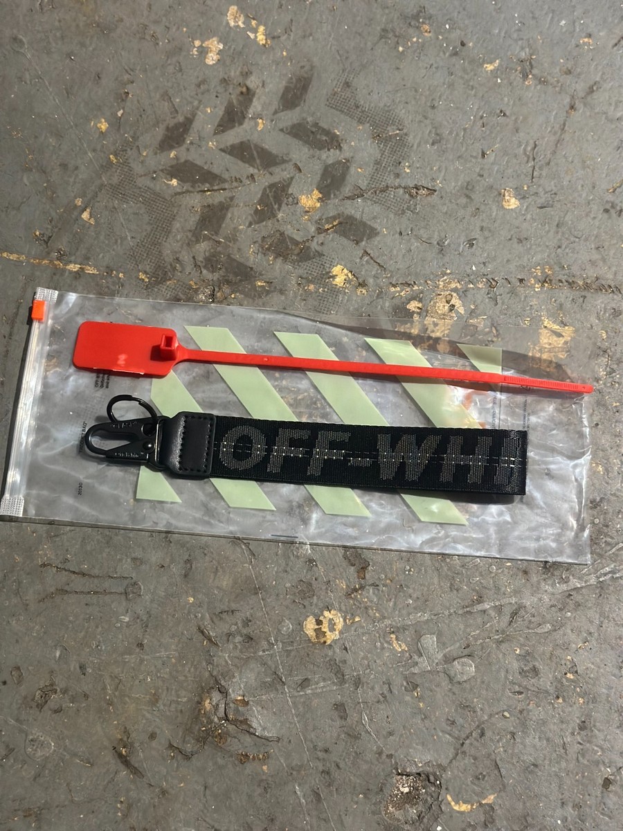 【正規品】OFF-WHITE black l key chain OFF-WHITE Keychain Lanyard Industrial Clasp | eBay
