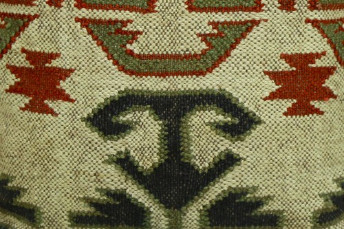 Vintage Aztec Cushion Cover 18 inch Kilim Pillow Case Handmade Wool Boho Cover - Picture 3 of 5