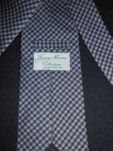Henry Morris Men's Silk Tie - Picture 2 of 3