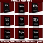 TEAM, SUCCESS, HUSTLE, WORK HARD, TOMORROW , STAY HUMBLE, STOCK, Canvas Wall Art