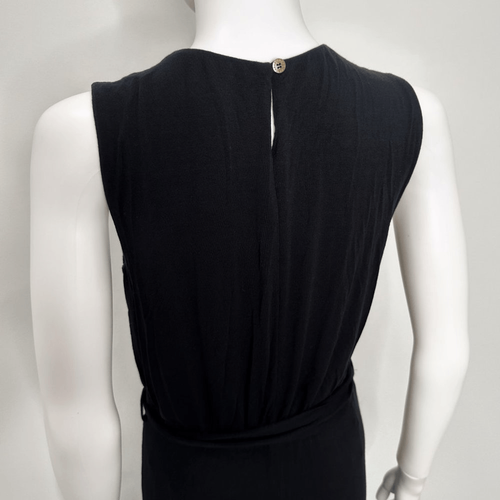 Melissa Odabash Tie Waist Viscose Casual Everyday Maxi Dress in Black Size S - Picture 9 of 12