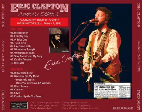 ERIC CLAPTON / 1981 ANOTHER SEATTLE (2CD) | eBay
