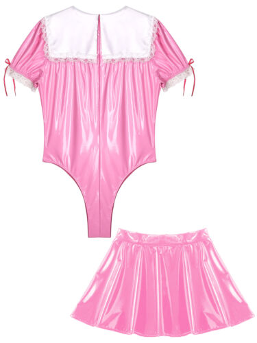 DE Mens Maid Costume Halloween Maid Fancy Dress French Outfit - Picture 4 of 33