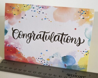 Congratulations Greeting Card (+ Envelope 7x5