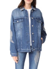 Stella Mccartney Oversized Denim With Polished Metal Appliques Jacket Bnwt 