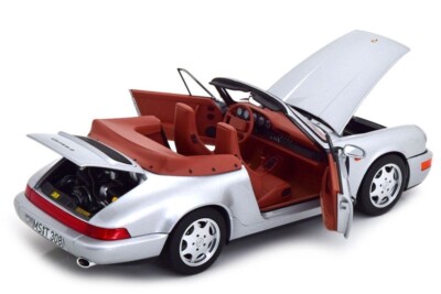ミニカー Porsche 964 Carrera 2 Cabriolet 1/43 Porsche 911 964 Carrera 2 Cabrio 1990 Silver 1:43 Minichamps