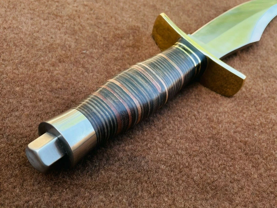 Заказ ручной работы 5160 пружинная сталь суфийский медведь, зажим точка, нож-бабочка, копия - Изображение 4 из 4