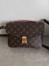 Louis Vuitton Pochette Métis Shoulder Bag Brown Canvas