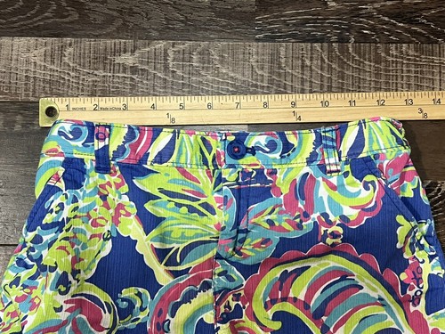 Kids Lilly Pulitzer Magnolia Buttercup Shorts Toucan Play Paisley Sz 14 Beach - Picture 2 of 8