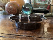 Large Chacon James Reid style Sterling Silver Belt Buckle Set 30-32-1.25-1     