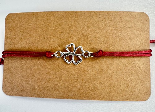 Handmade Adjustable Charm Bracelet - Stylish satin cord - mandala/heart/glove - Picture 11 of 19