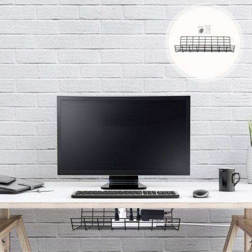 2 Pcs Table Offline Basket Storage Box Office Cable Organizer Desk Cord - 第 5/12 張圖片