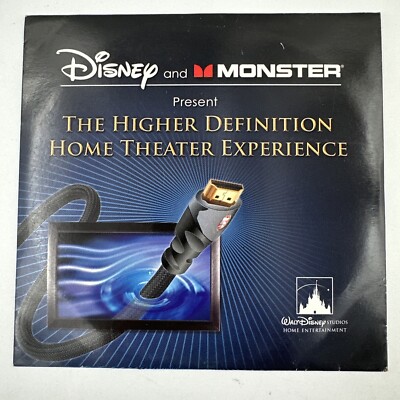 Disney & Monster Present The Higher Definition Home Theater Exp. (DVD) 2007 NEW