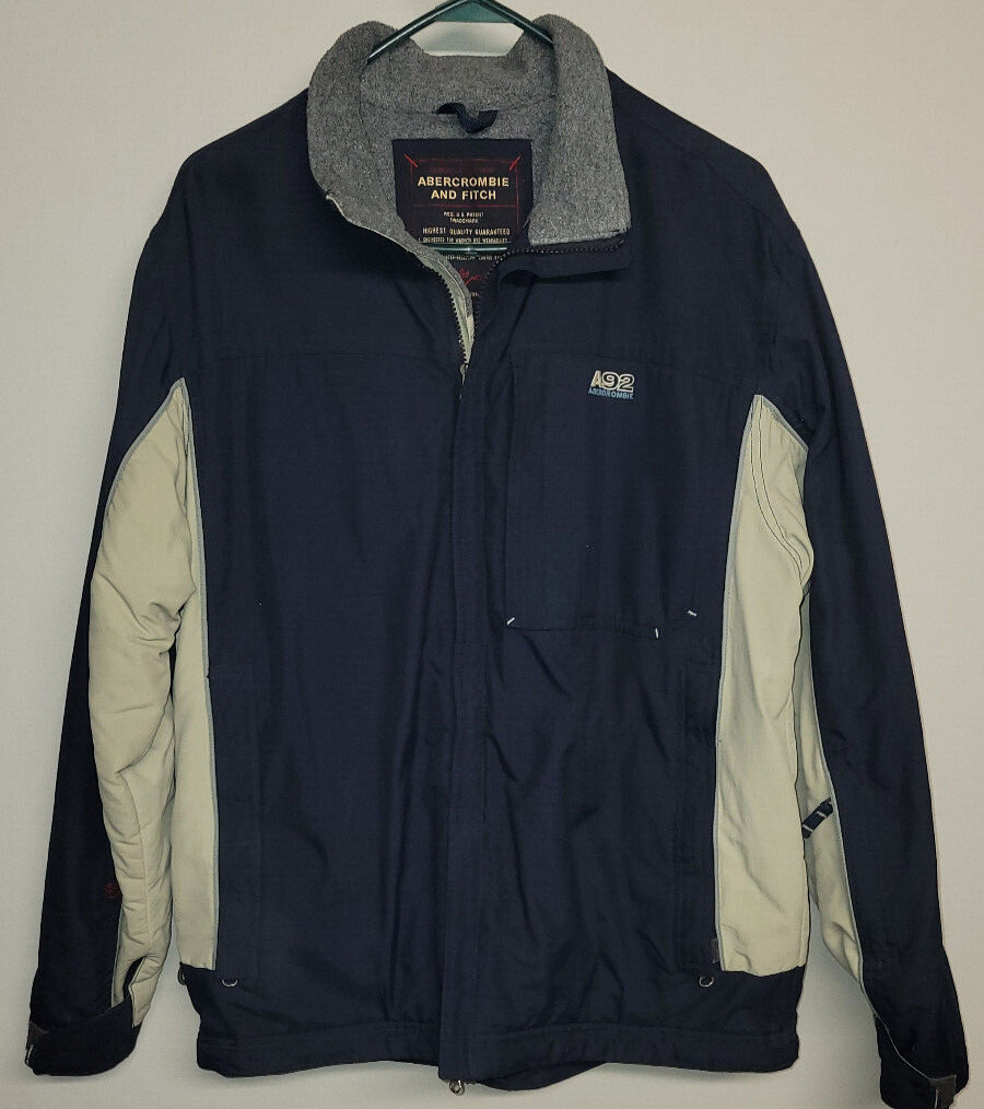 ABERCROMBIE & FITCH MEN'S SMALL WEATHERPROOF PERFOMANCE A92 JACKET