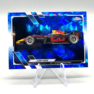 2021 Topps Chrome Formula 1 Sapphire #127 Juri Vips F2 Cars ROOKIE RC HITECH